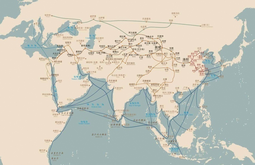 (丝绸之路地图)