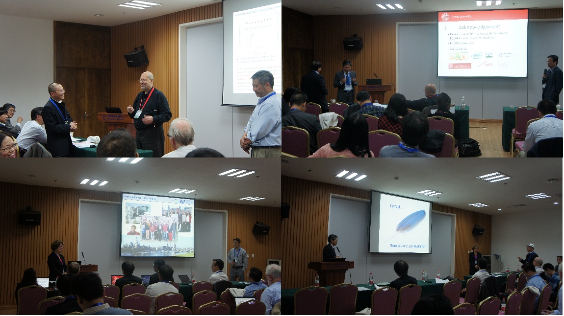 (国内外专家在会上开展学术交流)