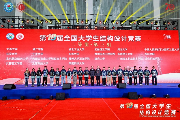东华学子在第十九届全国大学生结...